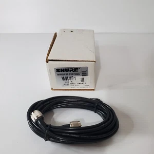 Lot Set Of 2 Shure Wireless Systems WA421 20 Foot Cable With UHF Connectors - Picture 1 of 5