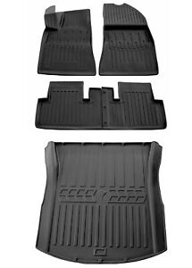 Gummimatten Fußmatten Kofferraumwanne für Tesla Model 3 Highland 2023-