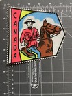 Vintage Canada Mountie Felt Patch Pennant Flag Royal Canadian Mounted Police CA