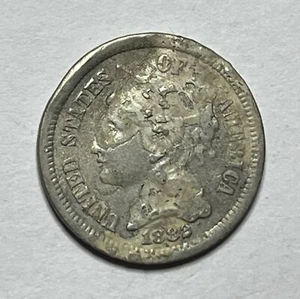 1882 Three Cent Nickel - Key Date 3CN; S045 - Picture 1 of 3