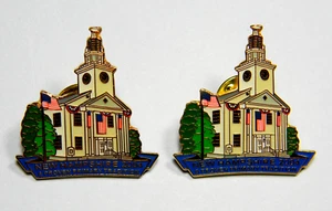 Par de pasadores personalizados de reloj de ciudad New Hampshire 2004 - Imagen 1 de 2