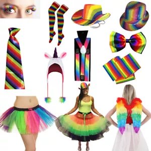 Unisex Gay Pride Regenbogen Kostüm Zubehör LGBTQA Pride Festival Outfit - Bild 1 von 35