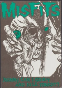 Misfits Carte Postale Postcard Postkarte AB4 Mommy Can I Go Out - Madcjay - Foto 1 di 1