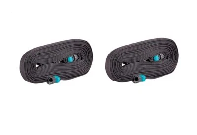 Manguera de remojo Flat Weeper 25 pies negra 870251-1001 paquete de dos Foto 1 de 3