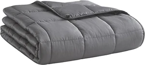 Weighted Blanket (15Lbs 60"X80" Queen Size) Cooling Breathable Microfiber Materi - Picture 1 of 8