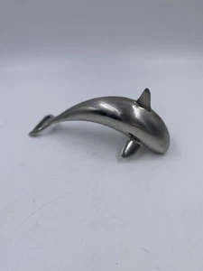 Vintage Silver Metal Dolphin Bottle Opener Rare Ocean Nautical - Picture 1 of 8