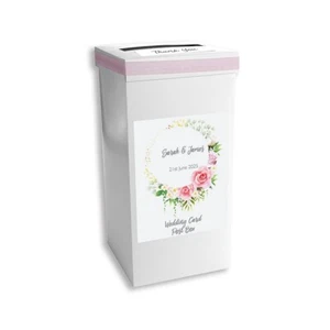 Wedding Card Post Box Wedding Reception Floral design Birthday Party Box 1813 - Picture 1 of 1