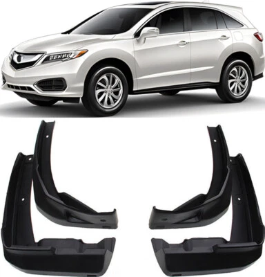 4x Novos Protetores de Resping Dianteiros e Traseiros Para-lamas Para 2013-2017 Acura RDX - Imagem 1 de 4