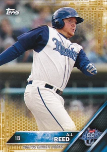 A. J. REED HOOKS 2016 TOPPS PRO DEBUT CARD #181 SP GOLD PARALLEL 9/50 ASTROS - Picture 1 of 1