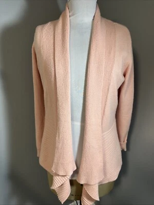 Cárdigan John Paul Richard Rosa Suéter Frente Abierto Manga Larga PEQUEÑO PEQUEÑO Foto 1 de 4