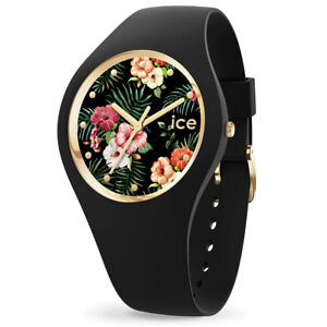 ICE Flower Colonial Black Stainless Steel Case and Strap Women's Watch. 016671