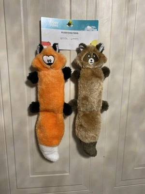 NEW Zippy Paws Set /2 Very Solf Dog Toy  Flat with Squeakers 14” - Image 1 of 4