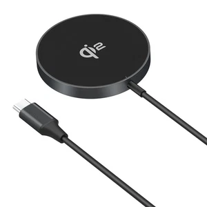 Magnetic Wireless Charger 15W Qi2, Wireless Pad MagSafe iPhone,Samsung - Black - Picture 1 of 6