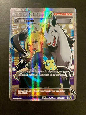 DELINQUENT 98b/122 Pokemon XY Breakpoint TRAINER ALTERNATE ART ULTRA RARE - Image 1 of 2