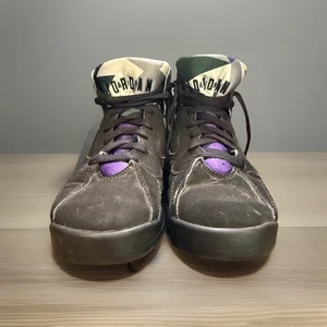 Nike Air Jordan 7 Retro Ray Allen Youth SIZE 5 Basketball Black Purple 304774 - Picture 1 of 8
