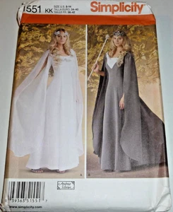 Renaissance Medieval Princess LOTR Arwen Drape Costume Sewing Pattern 8-14 - Picture 1 of 4
