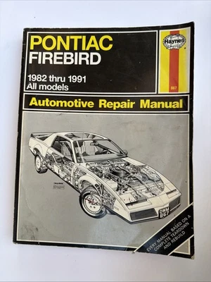 Pontiac Firebird 1982 a 1992 todos los modelos manual de reparación automotriz Haynes 867 Foto 1 de 2