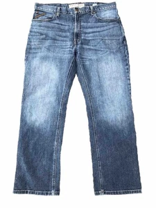 Ariat Jeans Mens 36x32 Legacy Medium Wash Stretch Hi Rise Relaxed Bootcut - Picture 1 of 16