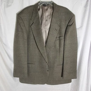 Pierre Cardin Mens Plaid Sports Coat Blazer Jacket High End Designer 48" Chest - Picture 1 of 7