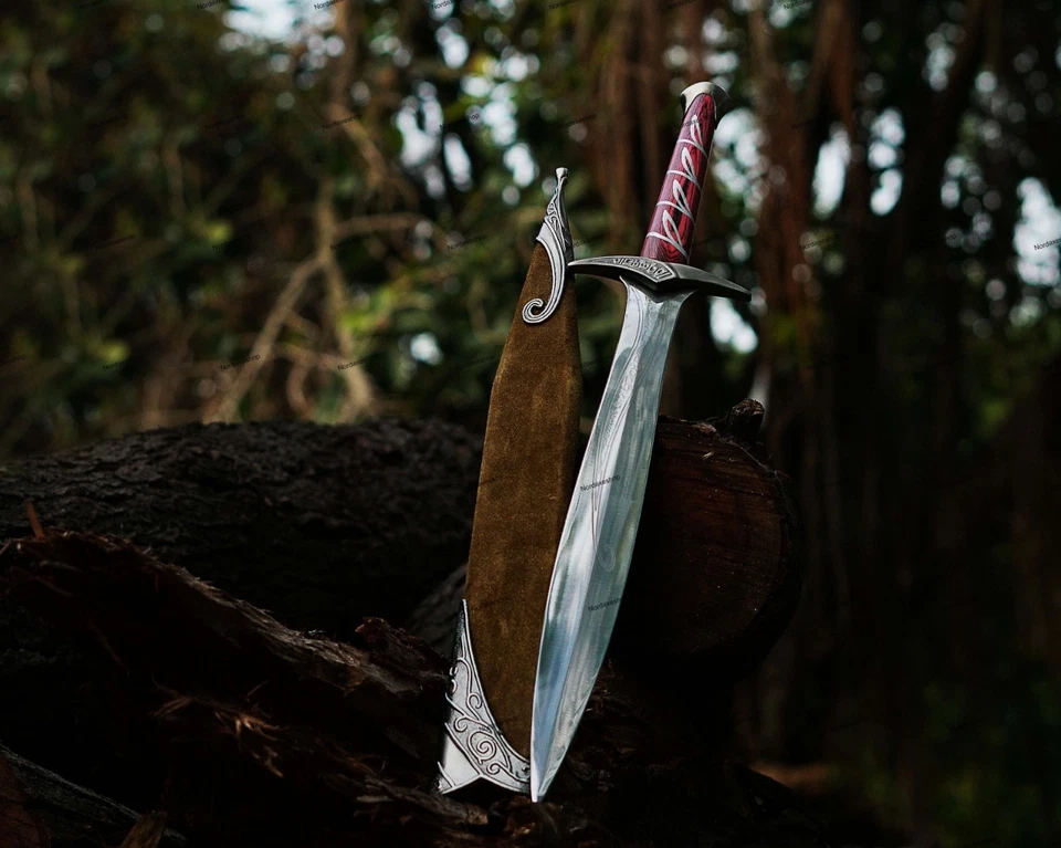 Espada aguijón hecha a mano - 22" acero inoxidable fantasía élfica cosplay regalo para hombres Foto 1 de 1