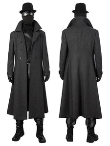 Spider-Man Intothe Spider-Verse Spider-Man Noir Peter Parker Cosplay Costume New - Picture 1 of 28