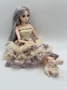 UCanaan Puppe silberblond poofy Spitze Kostüm Mädchen 17" BJD - Bild 1 von 16