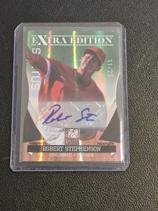 2011 Donruss Elite Extra Edition R.Stephenson Emerald Signature Die Cut #/25 - Picture 1 of 2