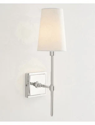 Aplique Pottery Barn Pearson níquel pulido nuevo en caja Foto 1 de 4