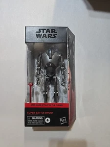 STAR WARS THE BLACK SERIES ATTACK OF THE CLONES SUPER BATTLE DROID ACTION FIGURE - Foto 1 di 5