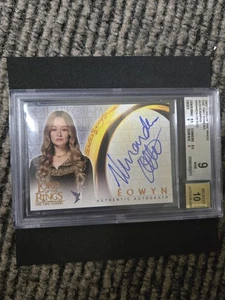 2002 Lord Of The Rings TTT Topps Miranda Otto Eowyn Auto BGS 9 MT LOTR 🔥 🔥🔥🔥 - Picture 1 of 6