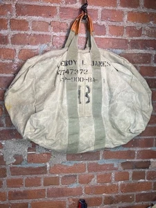 Vintage WWII Aviators Kit Bag AN 6505 US Air Force USAF Rare 2 Zippers Stenciled - Bild 1 von 18