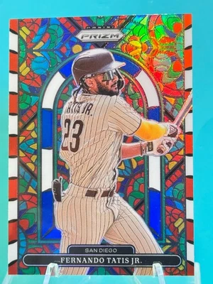 2022 Panini Prizm - Stained Glass Red White Blue Prizm - Fernando Tatis Jr. #SG1 - Image 1 of 2