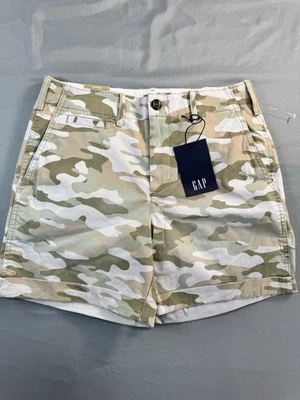 Pantalones Cortos de Jean GAP Camuflados Talla 2 Verde Camuflaje Caqui tiro Medio Elastizados NUEVOS CON ETIQUETAS Foto 1 de 4