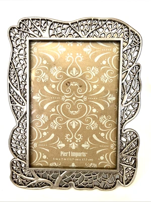 Pier 1进口相框5x7框架直径金属树枝 — 第 1/4 张图片