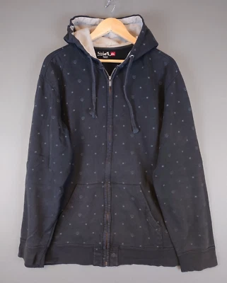 Sudadera con Capucha Quiksilver Logo Monograma Cremallera Completa Negra Para Hombre Talla XL Foto 1 de 4