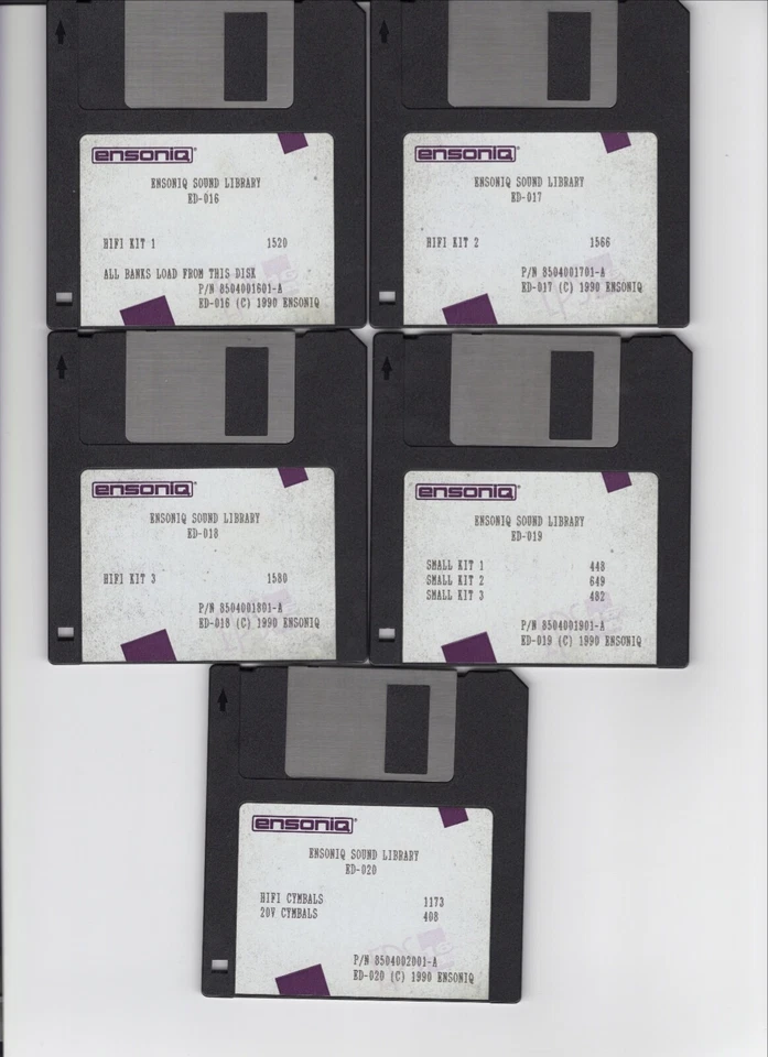 ENSONIQ SL-1 SERIES EPS / EPS16+ / ASR 10/88 (5) DISK SET - Bild 1 von 1