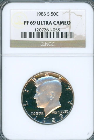 1983 S Kennedy Half Dollar NGC PF69 Ultra Cameo Cover