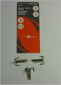 SOUTH BEND DBT-6 Do-Bait Treble Hooks Size 6 (3 Pak) - Picture 1 of 1