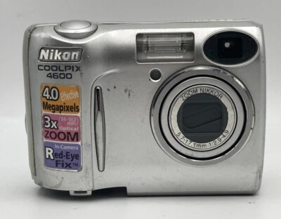 Nikon COOLPIX 4600 4.0MP Digital Camera - Silver -A Untested for parts/repair - Image 1 of 4