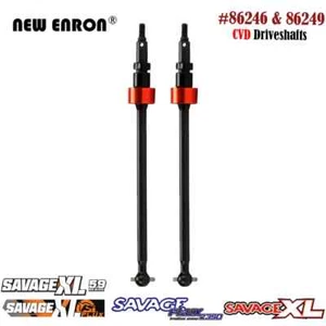 2Pc 86246 86249 CVD Driveshafts Heavy Duty For RC HPI Savage Flux 2350 HP XL 5.9 - Picture 1 of 9