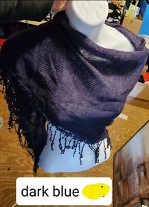 Eleganter dunkelblauer modischer Schal Tuch - Bild 1 von 2