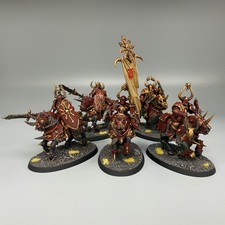 WARRIORS OF CHAOS KNIGHTS CAVALRY WARHAMMER AGE OF SIGMAR CHAOS PAINTED