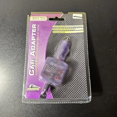 Pelican Universal Car Adapter Purple For Gameboy Color - *NEW FACTORY SEALED* - Image 1 of 4