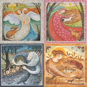 SAMHAIN LAMMAS IMBOLC BELTANE Goddess GREETING CARDS PAGAN Celebration WICCAN - Picture 1 of 6