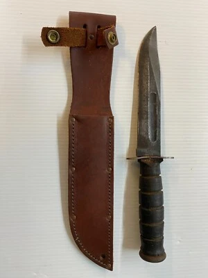 Cuchillo de hoja fija Vietnam Era US Camillus - Hoja de 7" Foto 1 de 4
