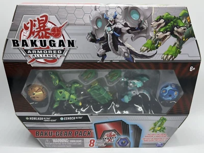 Bakugan Baku-Gear Pack Howlkor & Eenoch Ultra, Centipod & Trox, Baku-Gear Age6+ Foto 1 de 4