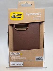 Otterbox Symmetry Leather Case With MagSafe For iPhone 15 Pro Max  6.7" (Brown) - Picture 1 of 22