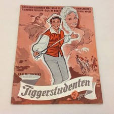 Der Bettelstudent Gerhard Riedmann Waltraut Haas Vtg 1956 Danish Movie Program