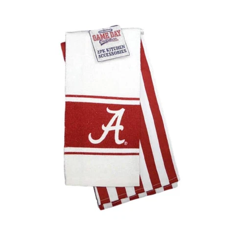 Alabama Crimson Tide 2 Piece Kitchen Towel Set [NEW] Cooking Holder Stove Dish Cover