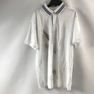 Orvis Mens Covered Placket Polo Shirt Size M ShortSleeve White Golf Cotton New - Picture 1 of 12